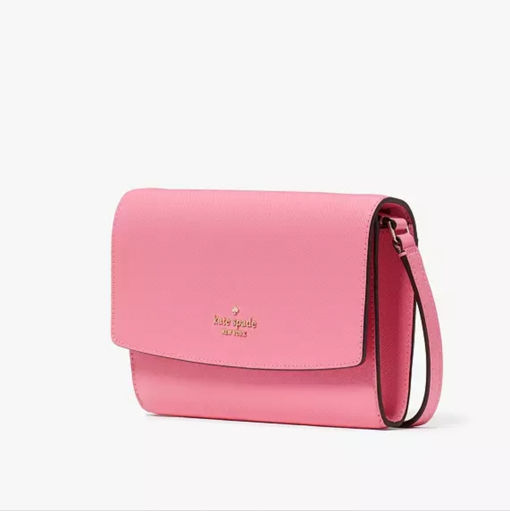 NWT $239MSRP Kate Spade NWT Blossom Pink Leather Crossbody - Picture 3 of 5